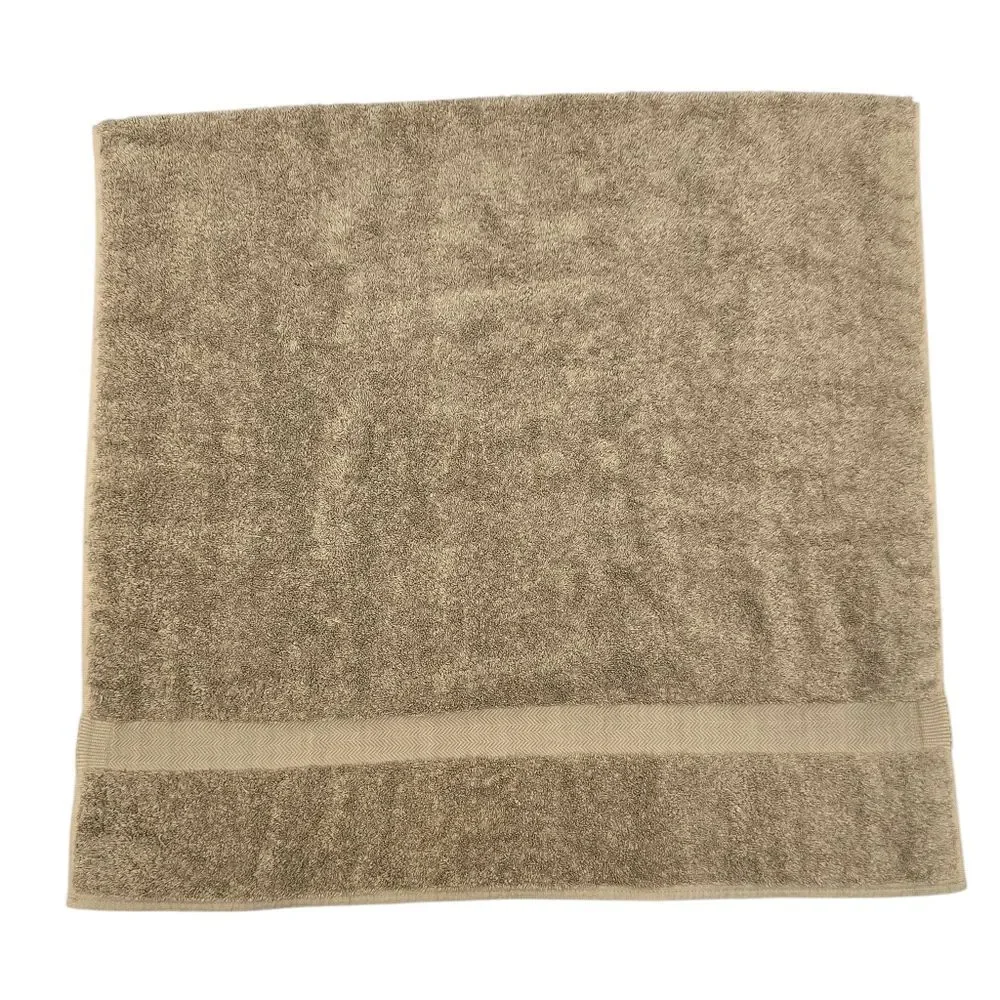 Vintage Ralph Lauren Green Label Home Collection Tan 100% Cotton Bath Towel